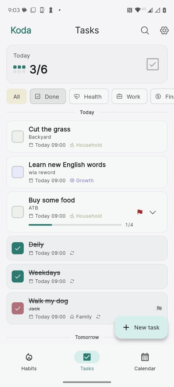 Koda Tasks